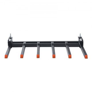 Garras de Escombros para Cubo de 60", Capacidad de 4560 lbs Garras de Paleta de Alta Resistencia Accesorios para Cubo, Adecuadas para Cubo de Cargadora Skidsteer Tractor para Limpiar Ramas Caídas ...