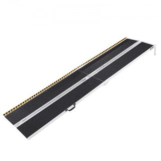 Rampa de Silla de Ruedas Portátil, 304.8 cm 363 kg de Capacidad, Rampa de Umbral Plegable de Aluminio Antideslizante, Rampa Plegable para Scooter de Movilidad, Rampa para Silla de Ruedas, Rampa pa...