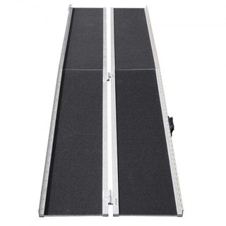 Rampa de Silla de Ruedas Portátil, 304.8 cm 363 kg de Capacidad, Rampa de Umbral Plegable de Aluminio Antideslizante, Rampa Plegable para Scooter de Movilidad, Rampa para Silla de Ruedas, Rampa pa...