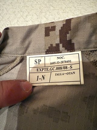 Lote Ropa Camuflaje Militar