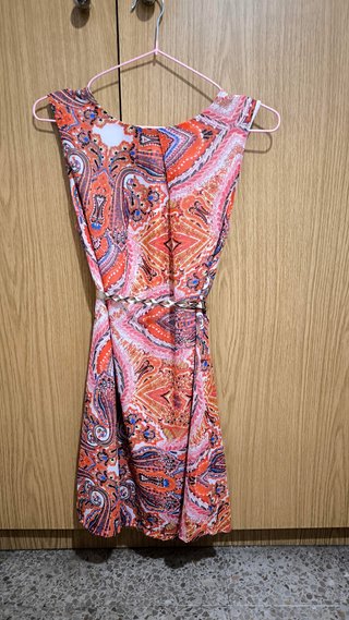 Vestido Boho Naranja Paisley Verano