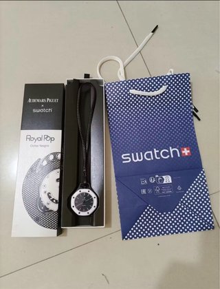 Reloj tipo AP x Swatch con Correa