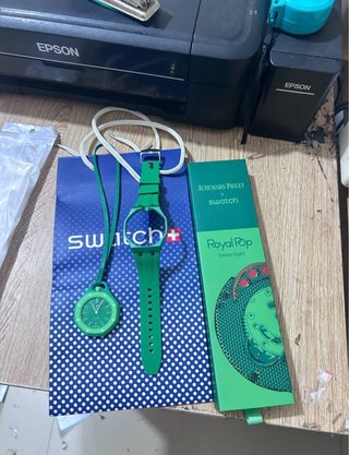 Reloj tipo AP x Swatch con Correa