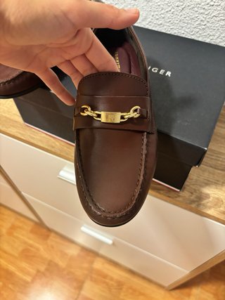 Mocasines Tommy Hilfiger Marrones Mujer