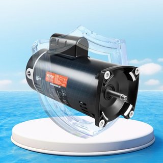 Motor de Bomba de Piscina de 2 HP, Marco 56Y, 230V (7.8 Amperios) 3450 RPM, 60Hz, Factor de Servicio 1.3, Condensador 50μF/250V, Motor de Reemplazo de Brida Cuadrada de Rotación CCW