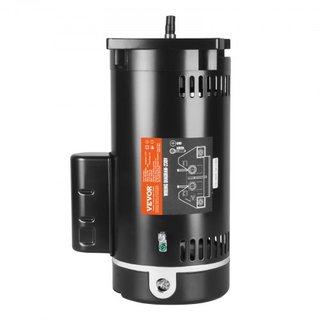 Motor de Bomba de Piscina de 2 HP, Marco 56Y, 230V (7.8 Amperios) 3450 RPM, 60Hz, Factor de Servicio 1.3, Condensador 50μF/250V, Motor de Reemplazo de Brida Cuadrada de Rotación CCW