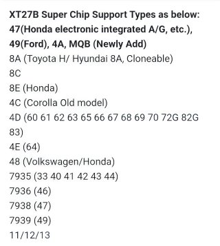XHORSE XEB510EN B5 Super Chip XT27B (5 unidades)