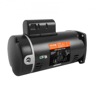 Motor de Bomba de Piscina de 1.5 HP, Marco 56Y, 115V(12.8 Amperios)/230V(6.4 Amperios) 3450 RPM, 60Hz, Factor de Servicio 1.1, Condensador 90μF/250V, Motor de Reemplazo de Flange Cuadrado de Rotac...