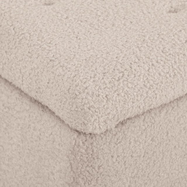 Banco de Cama com Compartimento de 57L, Banco Contenedor de Poliéster para Dormitório e Entrada, 95X38X45Cm, Bege