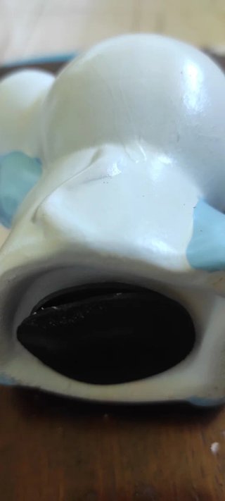 Elefantino in ceramica con pallone