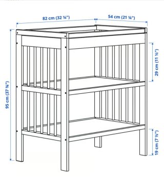 Cambiador Bebé Gulliver IKEA Blanco