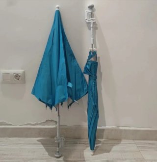 Paraguas para silla de playa azul, unidad