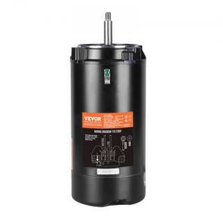 Motor de Bomba de Piscina de 1.5 HP, Marco 56J, 115V(13.6 Amperios)/230V(6.8 Amperios) 3450 RPM, 60Hz, Factor de Servicio 1.3, Condensador 90μF/250V, Motor de Reemplazo de Flange Redonda de Rotaci...