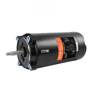 Motor de Bomba de Piscina de 1.5 HP, Marco 56J, 115V(13.6 Amperios)/230V(6.8 Amperios) 3450 RPM, 60Hz, Factor de Servicio 1.3, Condensador 90μF/250V, Motor de Reemplazo de Flange Redonda de Rotaci...