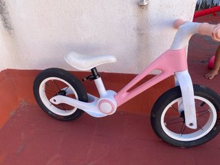 Bici niña plegable rosa