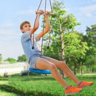 Kit de tirolesa para niños y adultos, kit de tirolesa de 52 pies hasta 500 lb, tirolesa de instalación rápida para exteriores en el patio trasero, entretenimiento en el parque infantil con tiroles...
