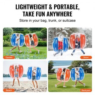 Bolas Inflables de Choque 2-Pack, Bolas Zorb de Cuerpo de 3FT/0.9M para Niños y Adolescentes, Bolas de Burbuja Humana de PVC Duradero para Juegos de Equipo al Aire Libre, Juguetes de Choque para P...