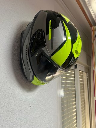 Casco Moto Integral Amarillo y Negro