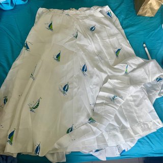 Vestido vintage blanco con veleros