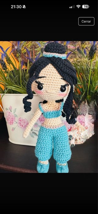 Amigurumi Jasmine Crochet Hecho a Mano
