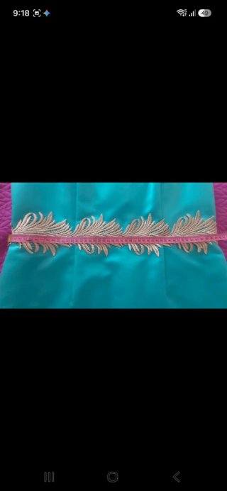 Vestido de fiesta color turquesa