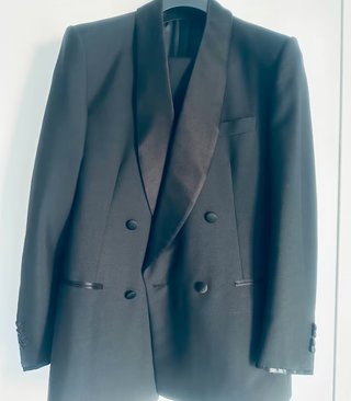 Abito elegante uomo nero taglia 46