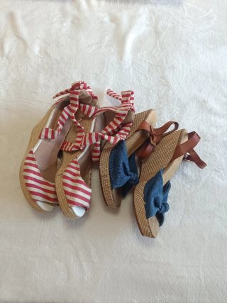 Lote 2 bolsos y cuñas talla 39