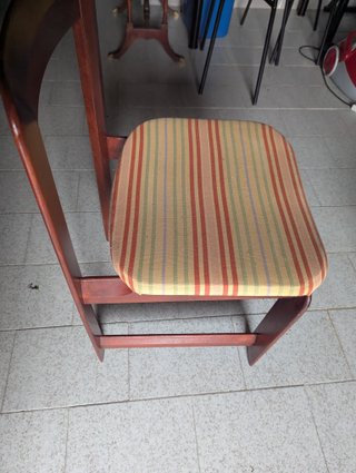 Mesa de comedor de madera extensible con 6 sillas