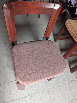 Mesa de comedor de madera extensible con 6 sillas