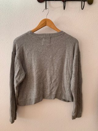 Sudadera Pull&Bear gris con unicornio