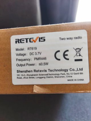 Walkie Talkie Retevis A9160B