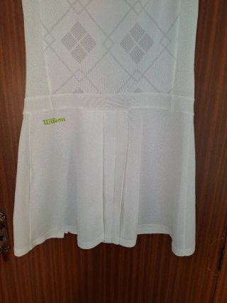 Vestido Tenis/Padel Wilson Blanco y Verde Talla XS