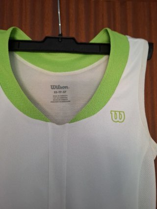 Vestido Tenis/Padel Wilson Blanco y Verde Talla XS