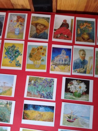 CUADROS DE VAN GOGH EN POSTALES