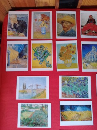 CUADROS DE VAN GOGH EN POSTALES