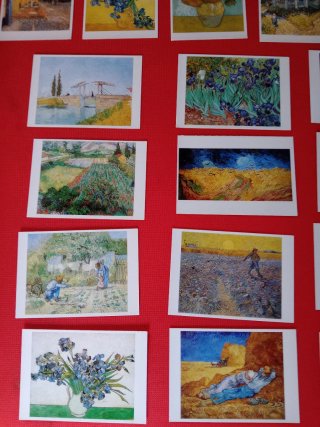 CUADROS DE VAN GOGH EN POSTALES