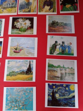 CUADROS DE VAN GOGH EN POSTALES