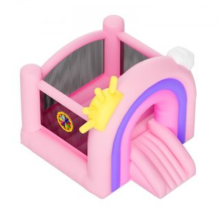 Castillo Inflable, Trampolín de Casa de Juegos Interior y Exterior, Saltador para Niños con Ventilador, Tobogán, Bolsa de Almacenamiento, Castillo Saltarín Familiar para Niñas y Niños de 3 a 8 Año...