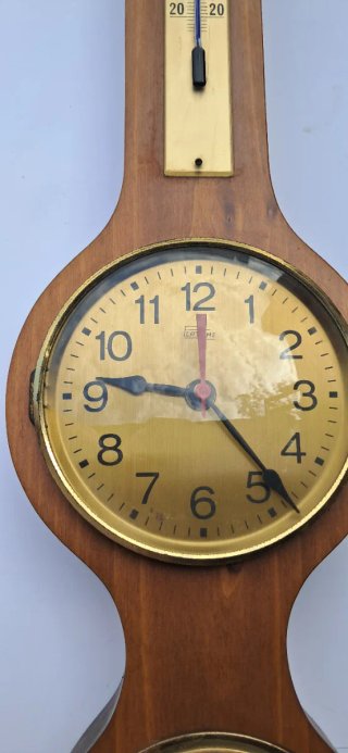 Orologio Barometro Termometro Umidita Legno