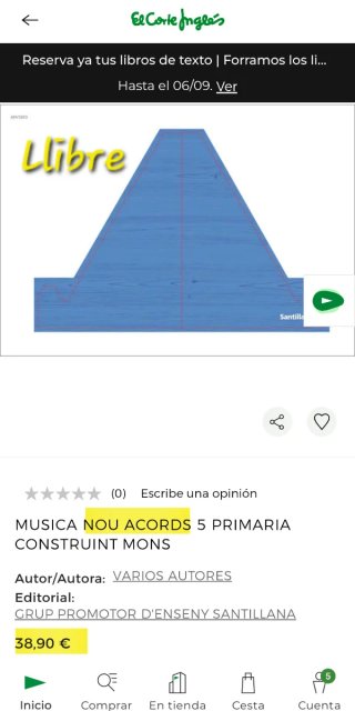 MUSICA NOU ACORDS 5 PRIMARIA CONSTRUINT MONS