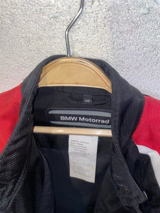 Chaqueta Moto BMW Mujer Negra y Roja