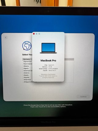 MacBook Pro M1 16GB RAM 512GB SSD