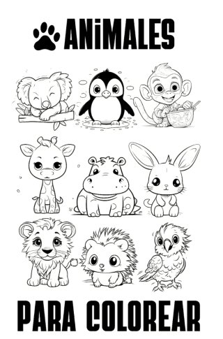 Libro para colorear de animales