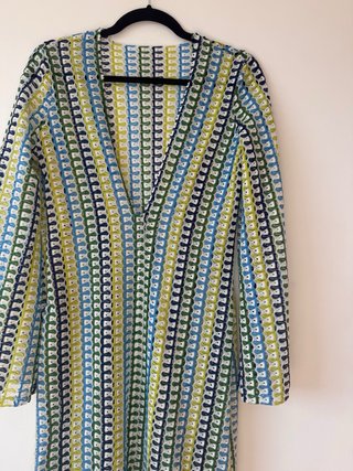 Vestido largo vintage hecho a mano