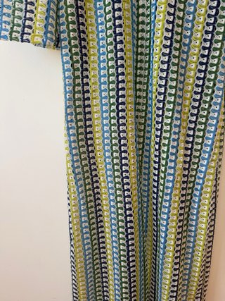 Vestido largo vintage hecho a mano