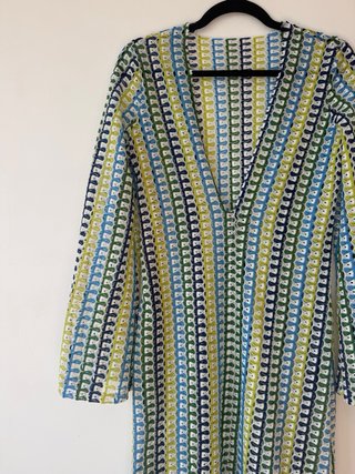 Vestido largo vintage hecho a mano