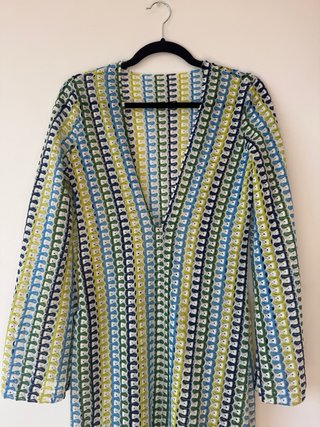 Vestido largo vintage hecho a mano