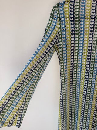 Vestido largo vintage hecho a mano