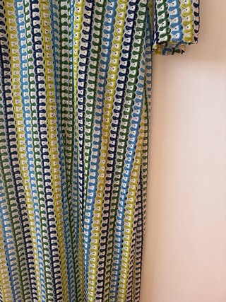 Vestido largo vintage hecho a mano