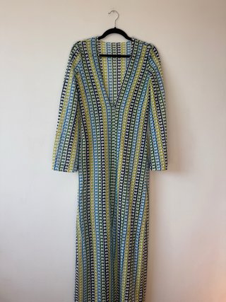 Vestido largo vintage hecho a mano